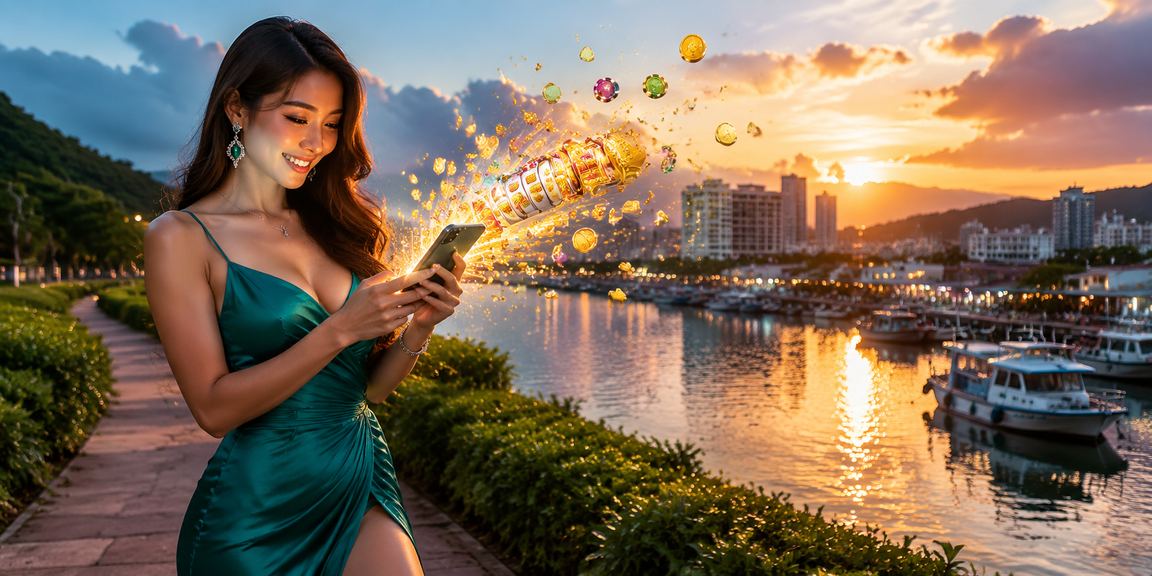 Pemain Kota Kinabalu bermain slot kasino dalam talian dengan telefon pintar